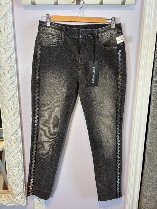 DRIFTWOOD Denim - Driftwood Jackie Jeans with Silver Beaded Sides Size W29/L28